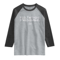 For God So Loved Raglan Shirt John 316 Bible Verse FGSLTWTHGOB Cross Subtle Christian Acronym