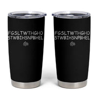 For God So Loved Tumbler Cup John 316 Bible Verse FGSLTWTHGOB Cross Subtle Christian Acronym