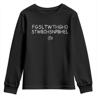 For God So Loved Youth Sweatshirt John 316 Bible Verse FGSLTWTHGOB Cross Subtle Christian Acronym