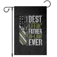 Best Effin’ Father In Law Ever Garden Flag FIL Gun American Flag