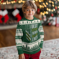 Best Effin’ Father In Law Ever Ugly Christmas Sweater FIL Gun American Flag