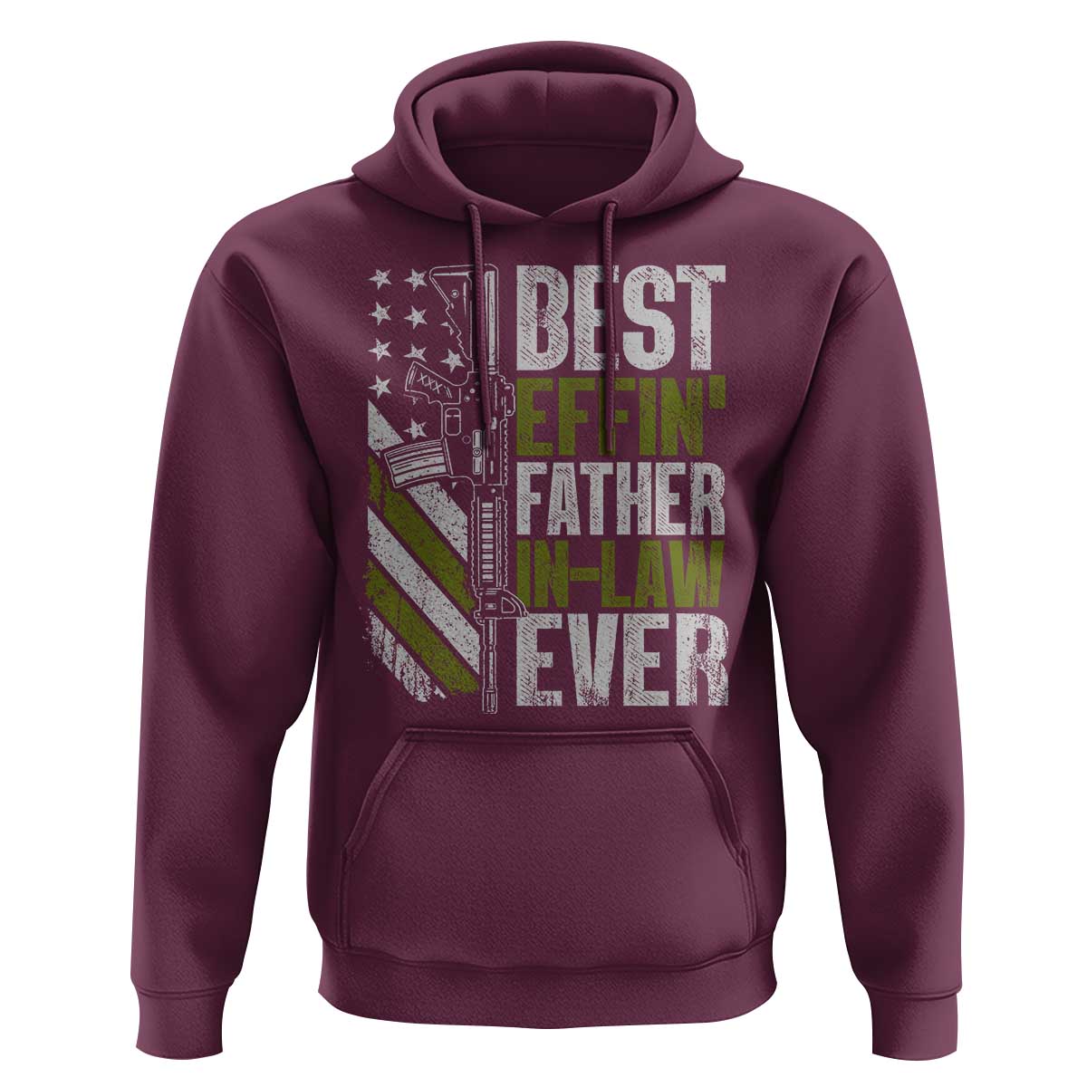 Best Effin’ Father In Law Ever Hoodie FIL Gun American Flag
