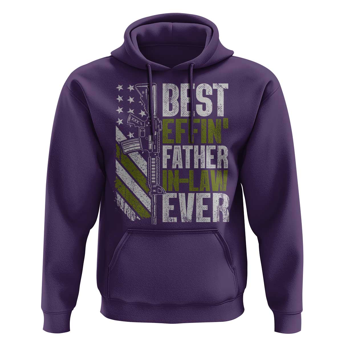 Best Effin’ Father In Law Ever Hoodie FIL Gun American Flag