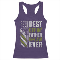 Best Effin’ Father In Law Ever Racerback Tank Top FIL Gun American Flag
