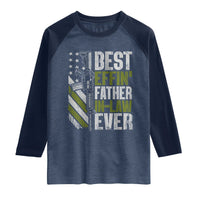 Best Effin’ Father In Law Ever Raglan Shirt FIL Gun American Flag