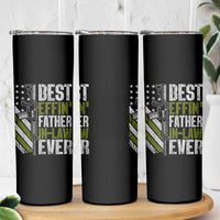 Best Effin’ Father In Law Ever Skinny Tumbler FIL Gun American Flag