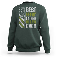 Best Effin’ Father In Law Ever Sweatshirt FIL Gun American Flag