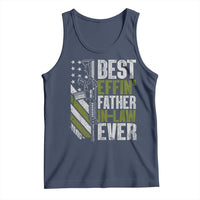 Best Effin’ Father In Law Ever Tank Top FIL Gun American Flag