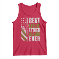 Best Effin’ Father In Law Ever Tank Top FIL Gun American Flag