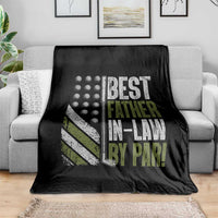 Father In Law Golf Throw Blanket Best FIL By Par Fathers Day Gift for Golfers