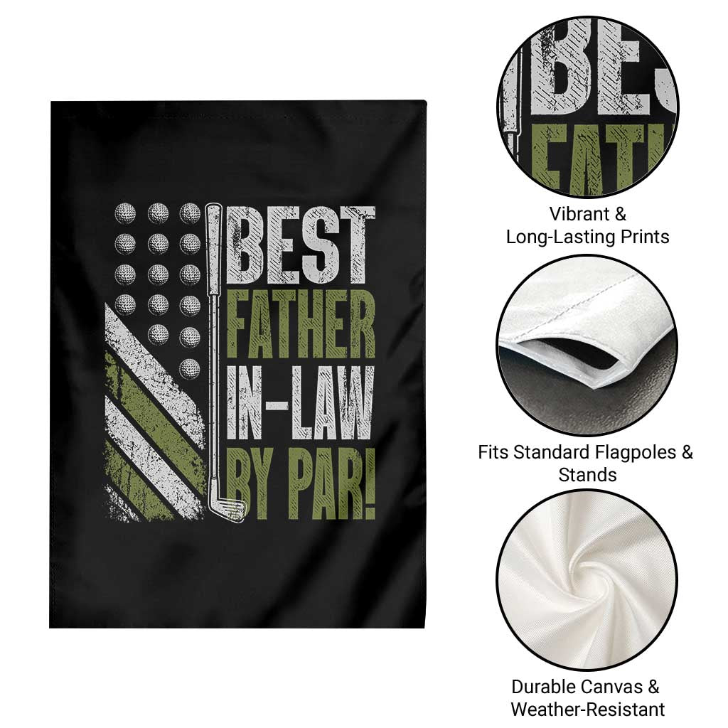 Father In Law Golf Garden Flag Best FIL By Par Fathers Day Gift for Golfers
