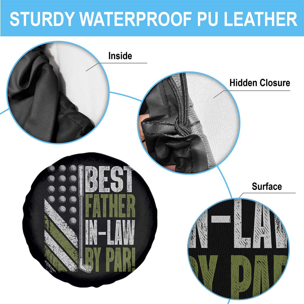 Father In Law Golf Spare Tire Cover Best FIL By Par Fathers Day Gift for Golfers