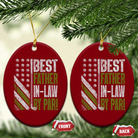 Father In Law Golf Ceramic Ornament Best FIL By Par Fathers Day Gift for Golfers