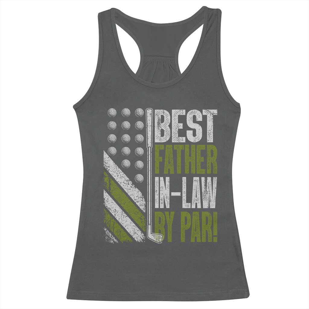 Father In Law Golf Racerback Tank Top Best FIL By Par Fathers Day Gift for Golfers