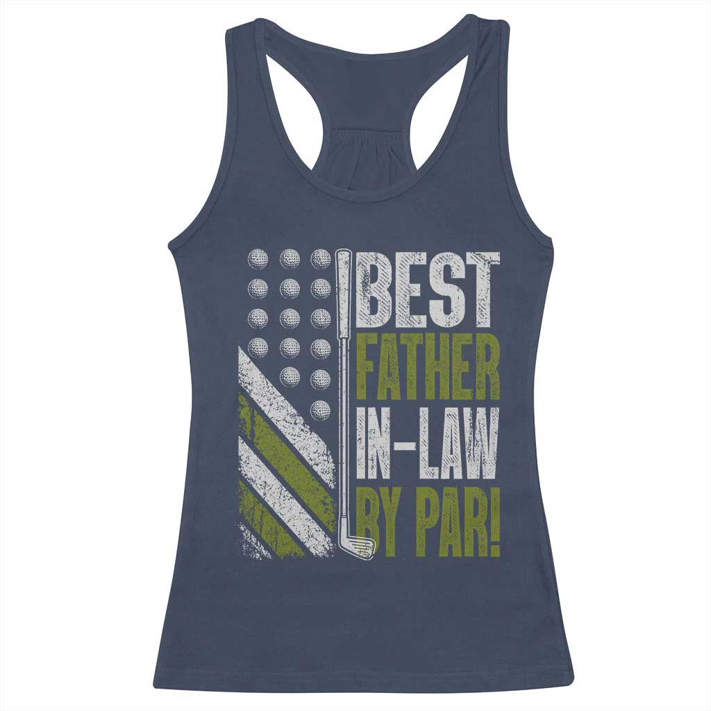 Father In Law Golf Racerback Tank Top Best FIL By Par Fathers Day Gift for Golfers