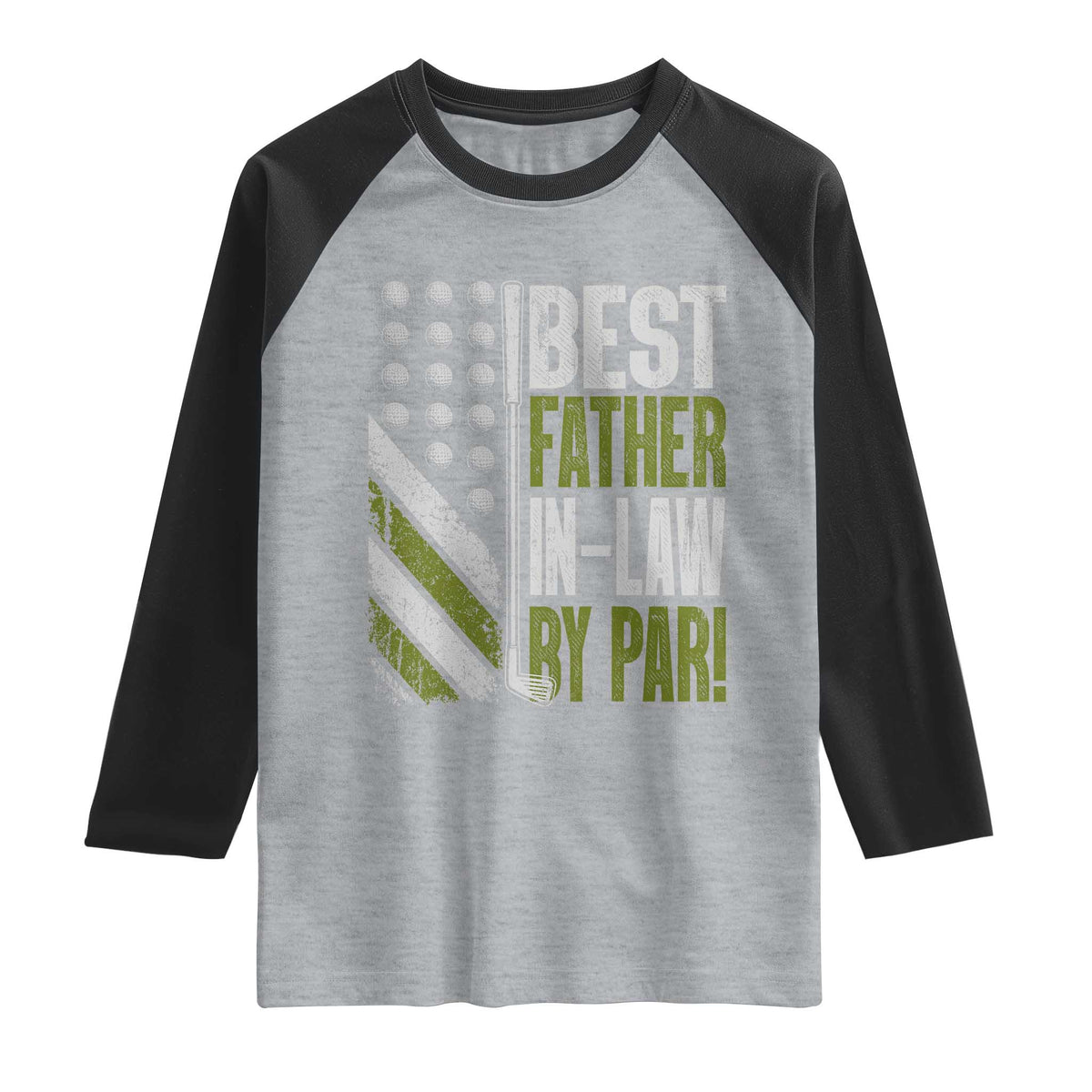 Father In Law Golf Raglan Shirt Best FIL By Par Fathers Day Gift for Golfers