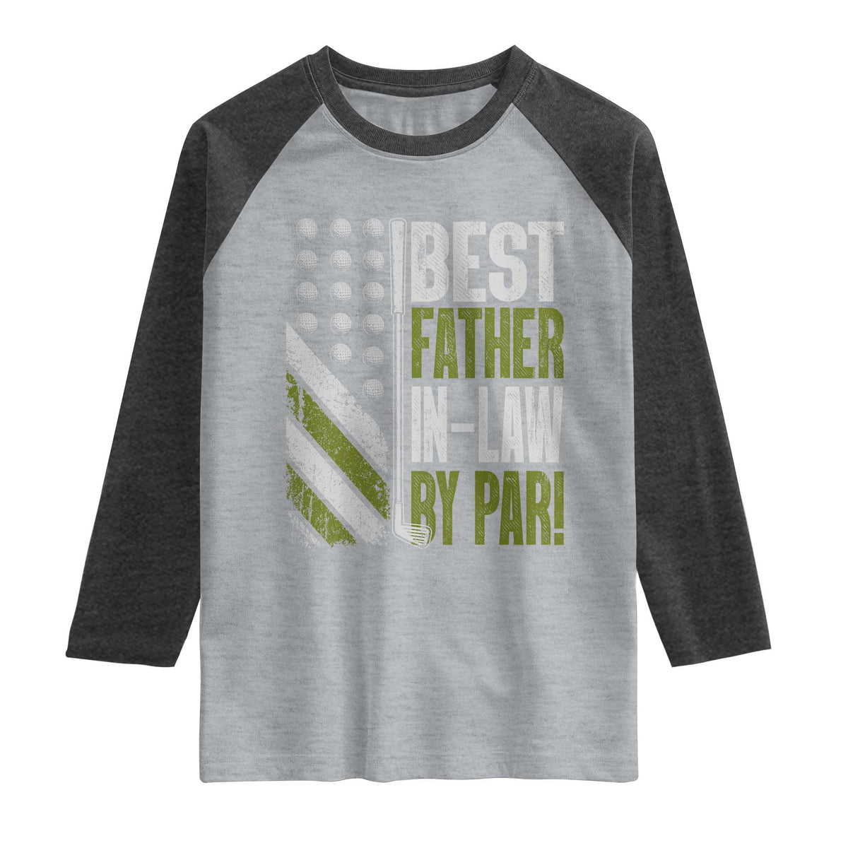 Father In Law Golf Raglan Shirt Best FIL By Par Fathers Day Gift for Golfers