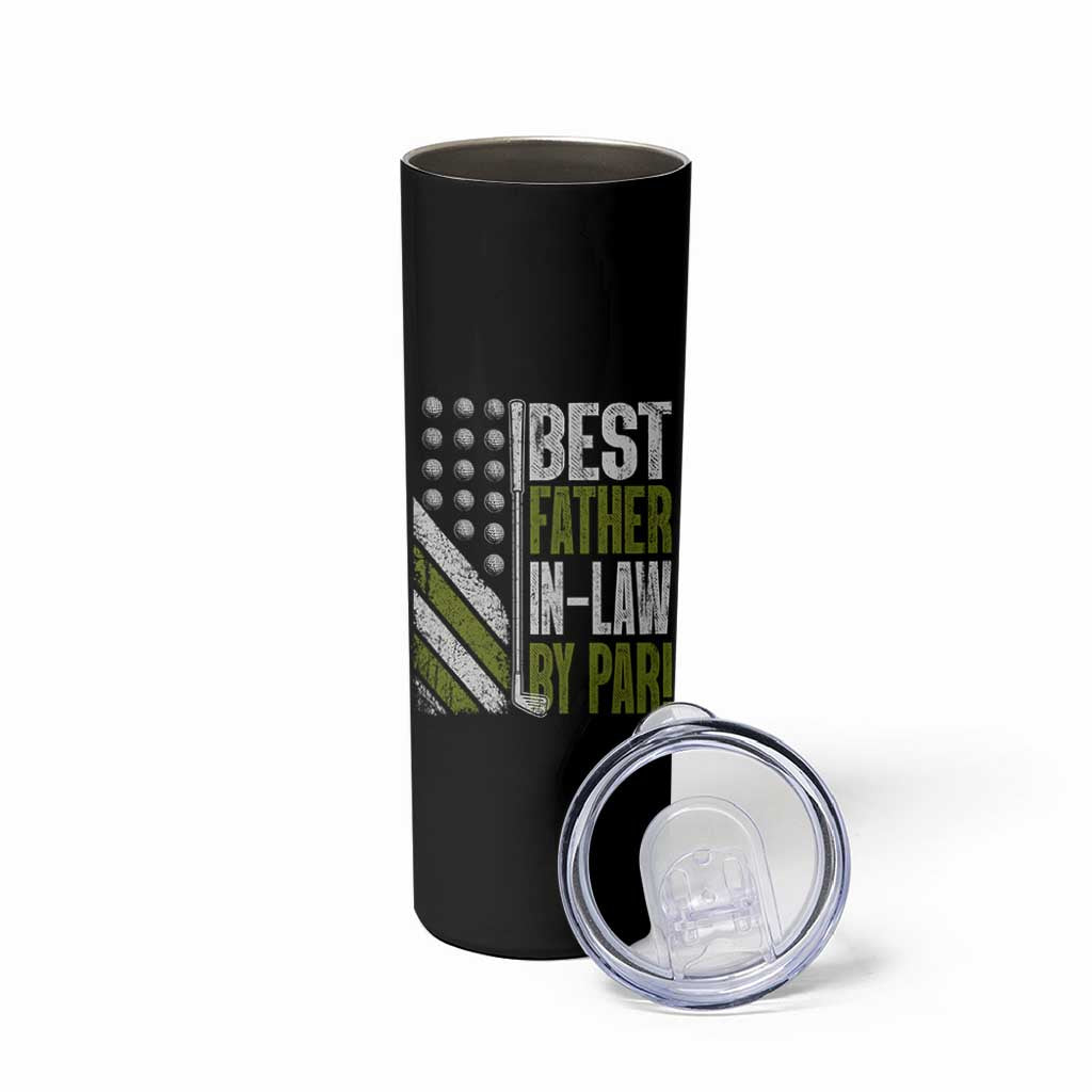 Father In Law Golf Skinny Tumbler Best FIL By Par Fathers Day Gift for Golfers