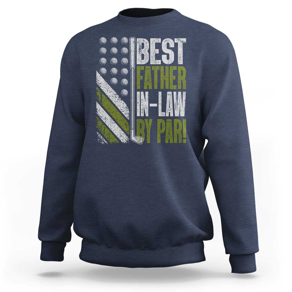 Father In Law Golf Sweatshirt Best FIL By Par Fathers Day Gift for Golfers