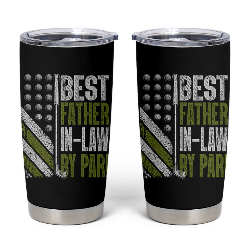 Father In Law Golf Tumbler Cup Best FIL By Par Fathers Day Gift for Golfers
