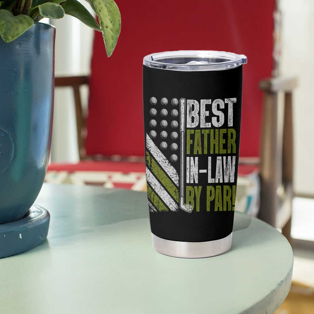 Father In Law Golf Tumbler Cup Best FIL By Par Fathers Day Gift for Golfers