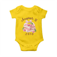 Sweet Chapter 16 Birthday Baby Onesie Cherry Books 16th Birthday Gifts For Her Book Lover