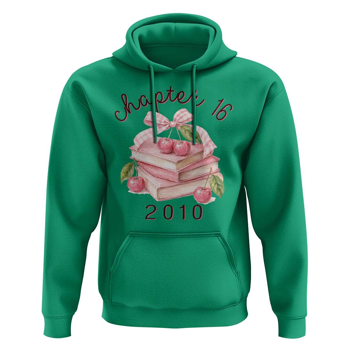 Sweet Chapter 16 Birthday Hoodie Cherry Books 16th Birthday Gifts For Her Book Lover