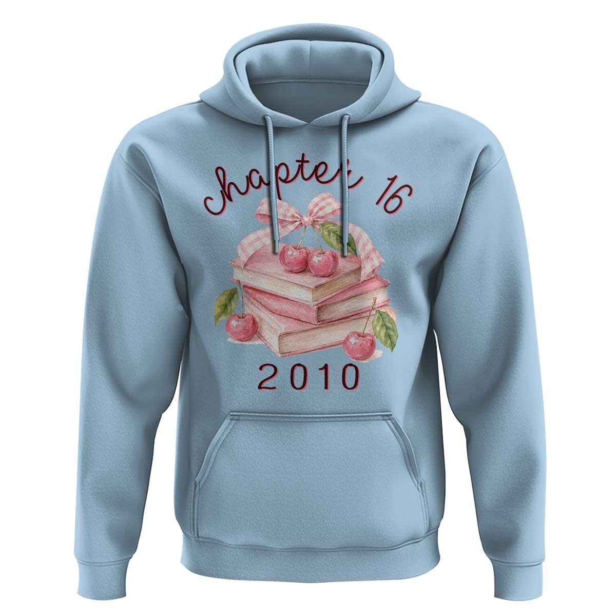 Sweet Chapter 16 Birthday Hoodie Cherry Books 16th Birthday Gifts For Her Book Lover