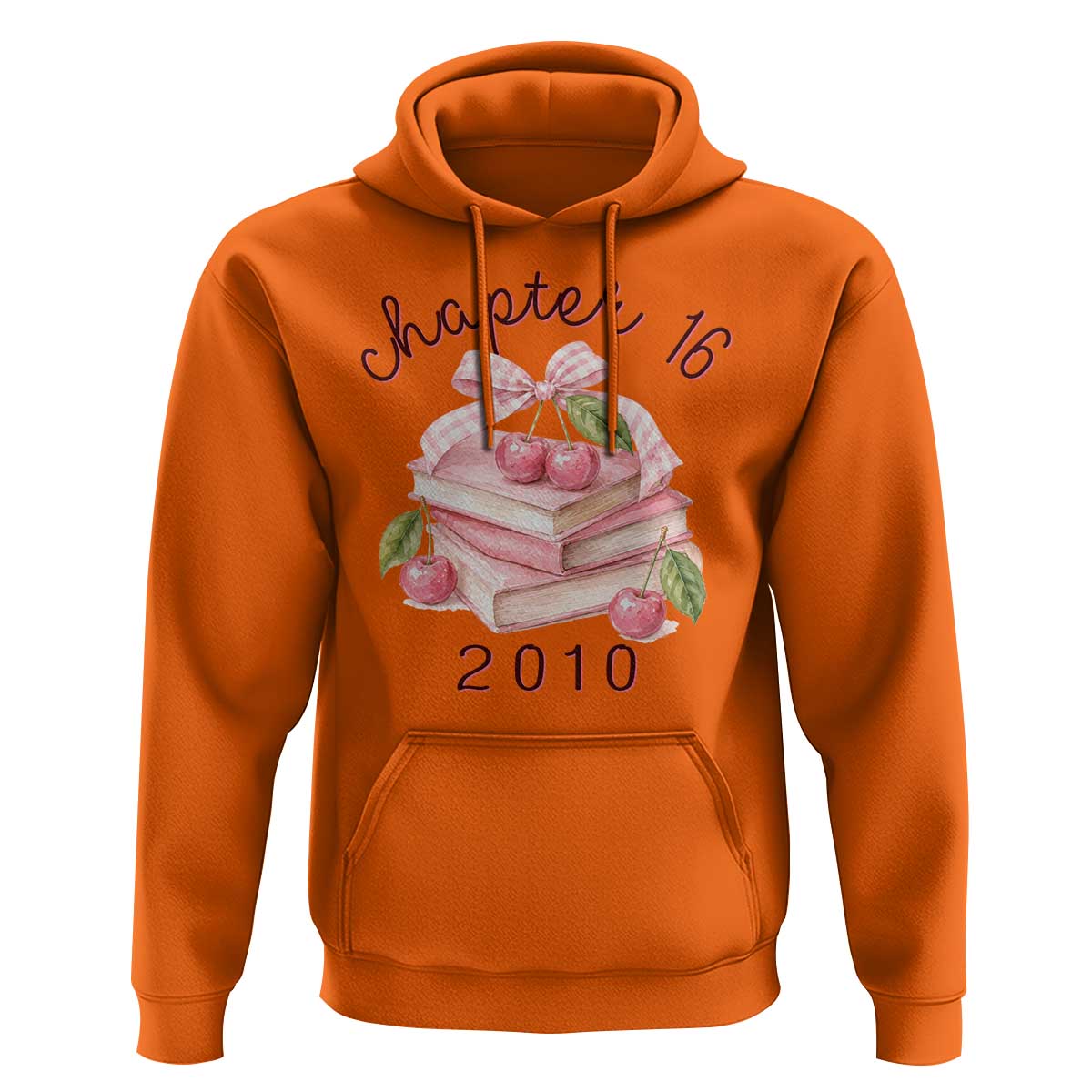 Sweet Chapter 16 Birthday Hoodie Cherry Books 16th Birthday Gifts For Her Book Lover