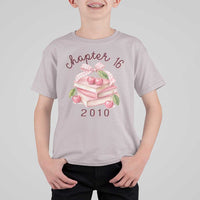 Sweet Chapter 16 Birthday T Shirt For Kid Cherry Books 16th Birthday Gifts For Her Book Lover