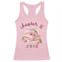 Sweet Chapter 16 Birthday Racerback Tank Top Cherry Books 16th Birthday Gifts For Her Book Lover