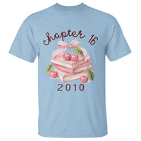 Sweet Chapter 16 Birthday T Shirt Cherry Books 16th Birthday Gifts For Her Book Lover