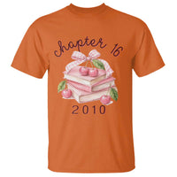 Sweet Chapter 16 Birthday T Shirt Cherry Books 16th Birthday Gifts For Her Book Lover