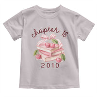 Sweet Chapter 16 Birthday Toddler T Shirt Cherry Books 16th Birthday Gifts For Her Book Lover
