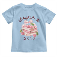 Sweet Chapter 16 Birthday Toddler T Shirt Cherry Books 16th Birthday Gifts For Her Book Lover