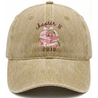 Sweet Chapter 16 Birthday Washed Cotton Baseball Cap Cherry Books 16th Birthday Gifts For Her Book Lover