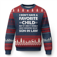 My Son In Law Is My Favorite Child Ugly Christmas Sweater Funny Mother-in-Law Father-in-Law Gift