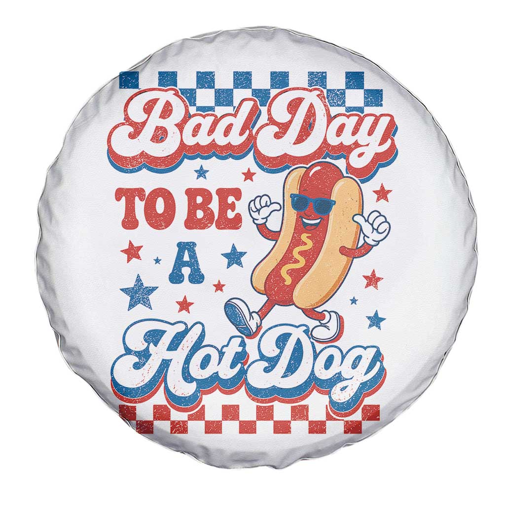 Bad Day To Be A Hot Dog Spare Tire Cover Hotdog Lover Wiener 4th Of July