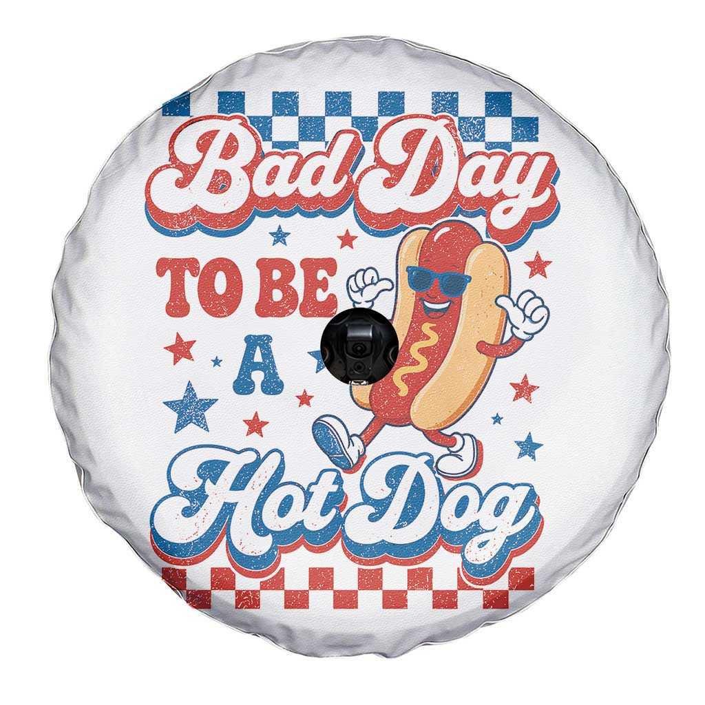 Bad Day To Be A Hot Dog Spare Tire Cover Hotdog Lover Wiener 4th Of July