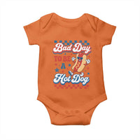 Bad Day To Be A Hot Dog Baby Onesie Hotdog Lover Wiener 4th Of July