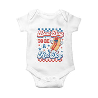 Bad Day To Be A Hot Dog Baby Onesie Hotdog Lover Wiener 4th Of July