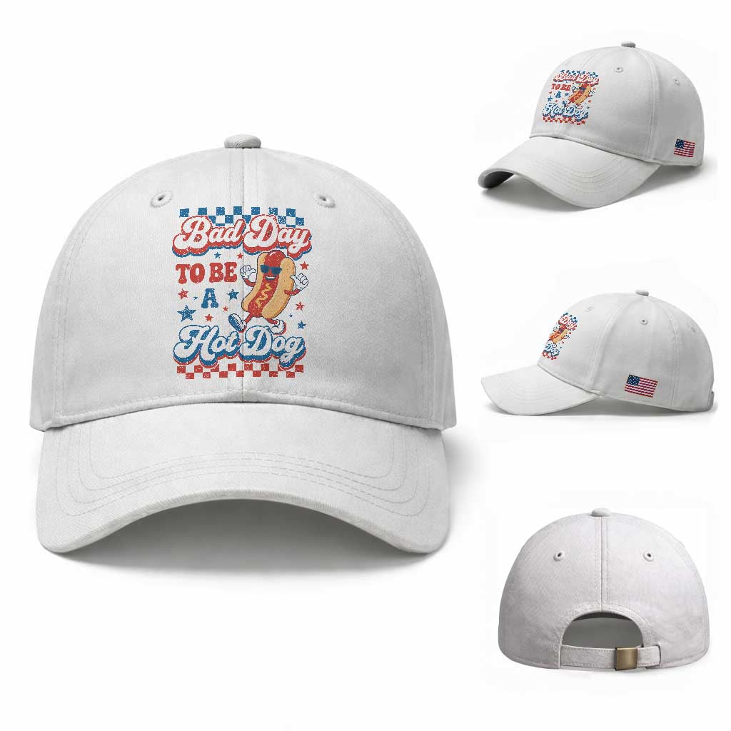 Bad Day To Be A Hot Dog Baseball Cap Hotdog Lover Wiener 4th Of July