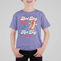 Bad Day To Be A Hot Dog T Shirt For Kid Hotdog Lover Wiener 4th Of July