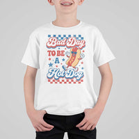 Bad Day To Be A Hot Dog T Shirt For Kid Hotdog Lover Wiener 4th Of July