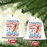 Bad Day To Be A Hot Dog Ceramic Ornament Hotdog Lover Wiener 4th Of July
