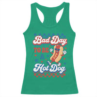 Bad Day To Be A Hot Dog Racerback Tank Top Hotdog Lover Wiener 4th Of July