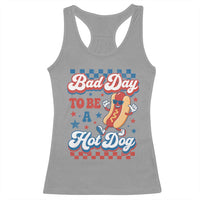 Bad Day To Be A Hot Dog Racerback Tank Top Hotdog Lover Wiener 4th Of July
