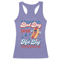 Bad Day To Be A Hot Dog Racerback Tank Top Hotdog Lover Wiener 4th Of July
