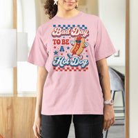 Bad Day To Be A Hot Dog T Shirt For Women Hotdog Lover Wiener 4th Of July