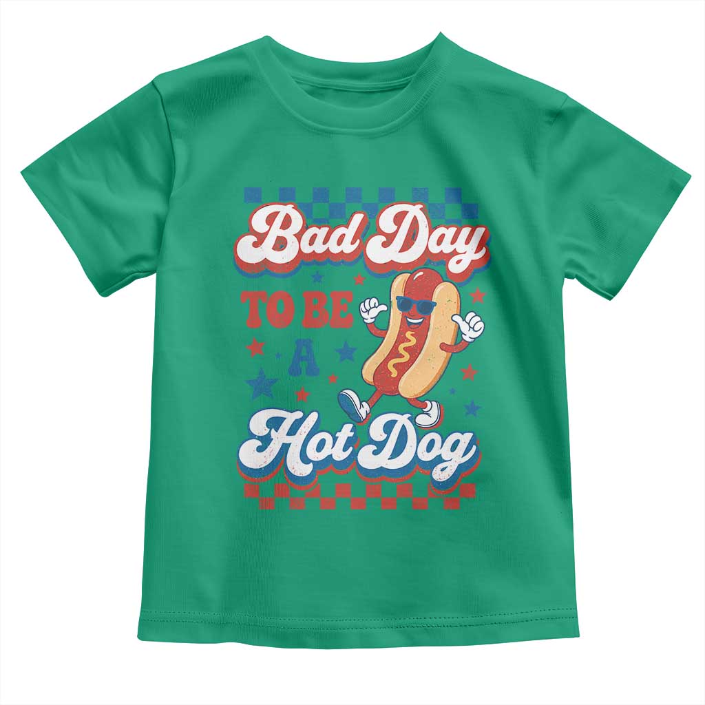 Bad Day To Be A Hot Dog Toddler T Shirt Hotdog Lover Wiener 4th Of July